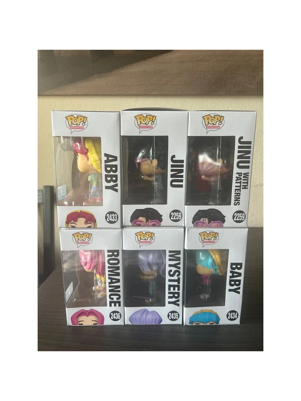 ALL SIX Saja Boys Funko Pops K-Pop Demon Hunters Jinu CHASE Mystery Romance Abby